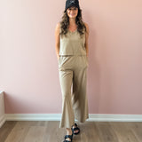 Scout Jersey Coffee Flare Pant