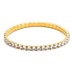 Eileen CZ Stretch Bracelet - Gold