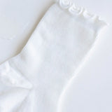 Ruffle Socks - White