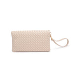 Aria Woven Clutch Nude