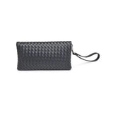 Aria Woven Clutch Black