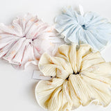Pleated Floral Mega Scrunchie