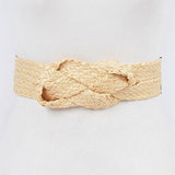 Braided Straw Belt Ivory