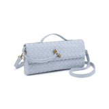 Ada Woven Clutch Blue