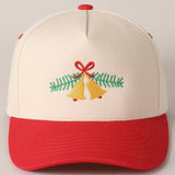 Jingle Bell Embroidered Ball Cap