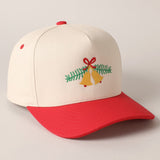 Jingle Bell Embroidered Ball Cap