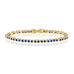 Bezel Tennis Bracelet - Sapphire