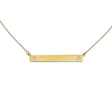 Diamond Bar Necklace