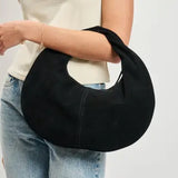 Farrah Suede Purse- Black