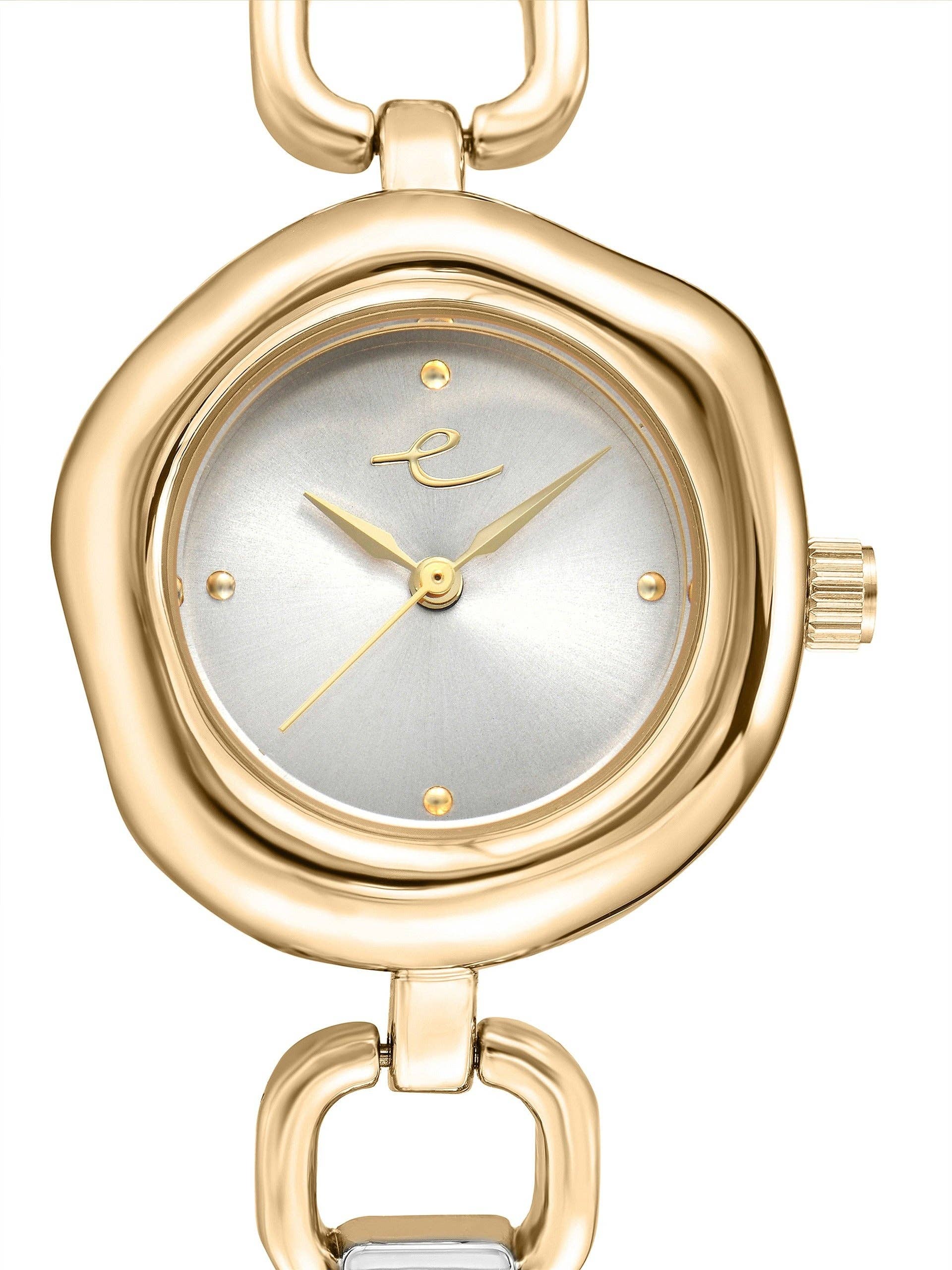 Mixed Metal Bracelet Watch