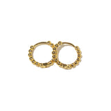 Dainty Beaded Hoops