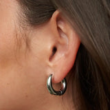 Silver Chunky Hoops Mini