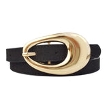 Jessie Suede Belt-Black