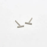 Silver Mini Bar Earrings