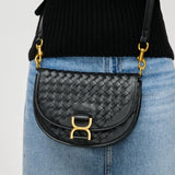 Alise Woven Crossbody Black