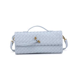 Ada Woven Clutch Blue