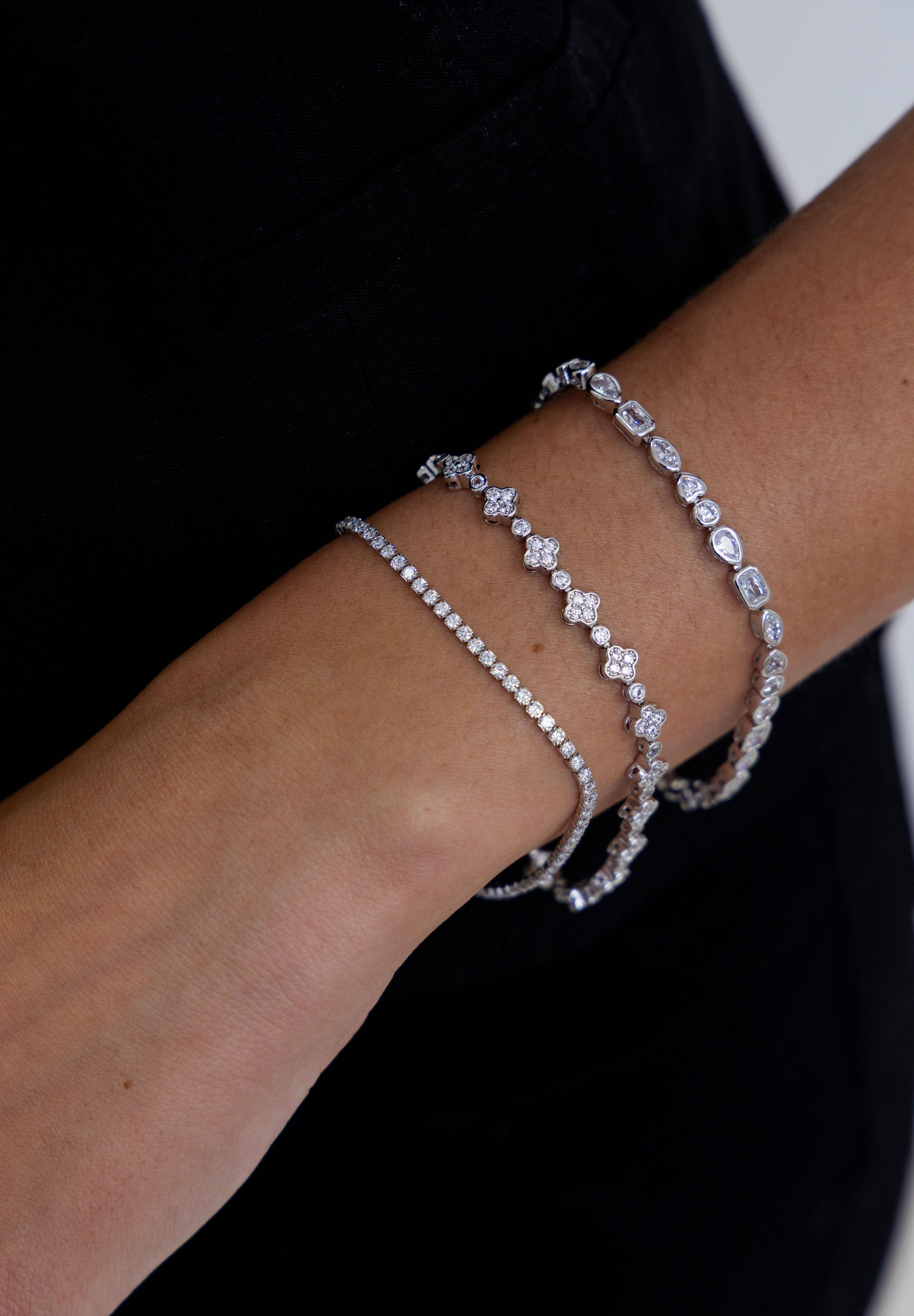 Perrine Bezel Tennis Bracelet