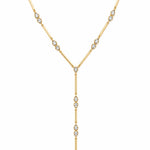 Sahira Jewelry Delphine gold teardrop lariat necklace