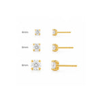 Sahira Jewelry Incanto 8mm cubic zirconia stud earrings, view 2