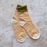 Rust Striped Socks