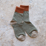 Mocha Striped Socks