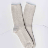 Cozy Ribbed Socks-Ivory