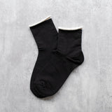 Roll Up Basic Socks-Black