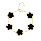 Adeline Clover Bracelet - Black