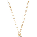 Deco Gold Pendant Necklace