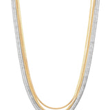 Mixed Metal Strands Necklace