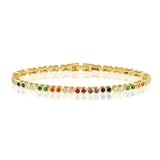 Rainbow Tennis Bracelet