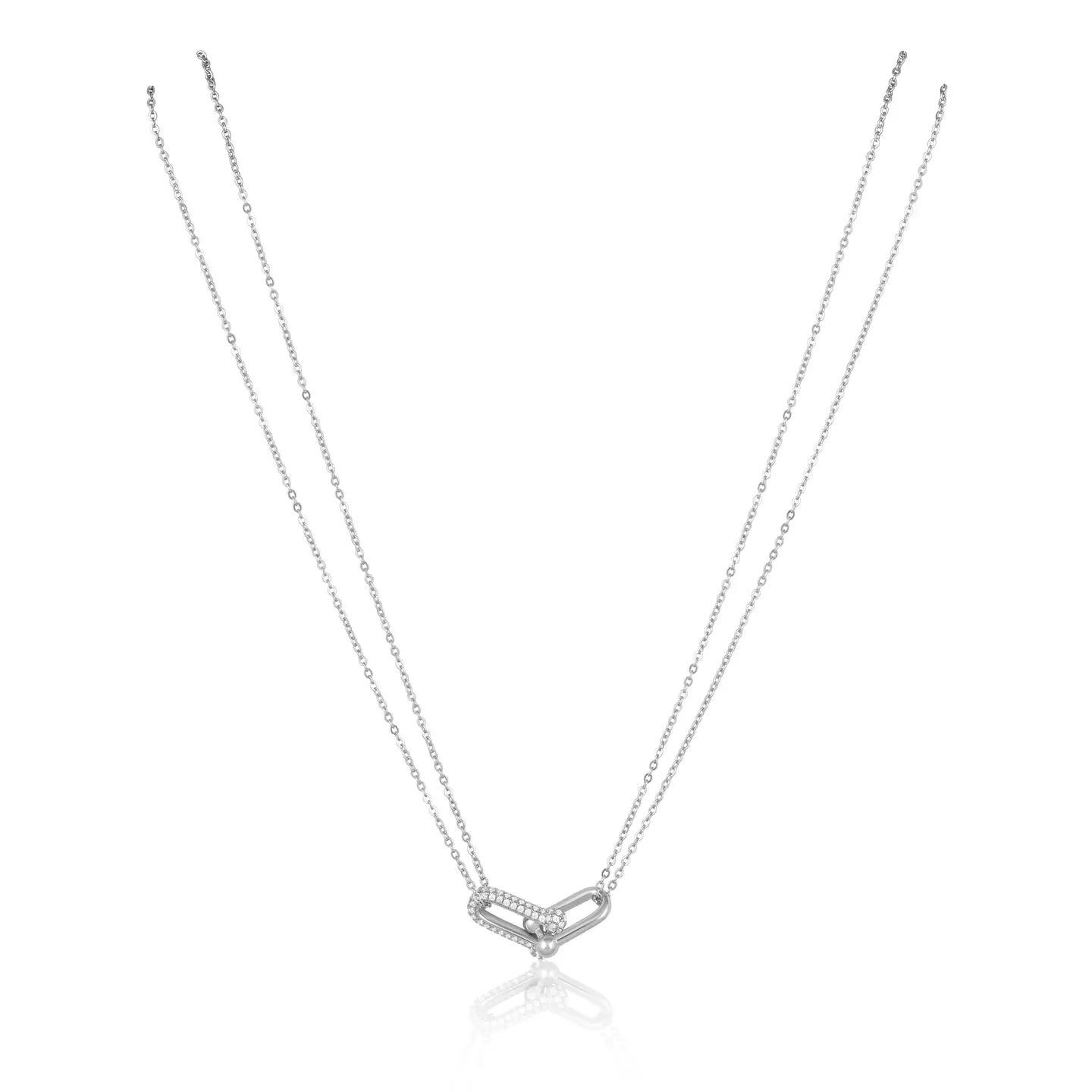 Link Pave Necklace