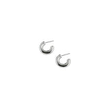 Silver Bubble Mini Hoop Earrings