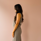 Sloane Jersey Tank Taupe