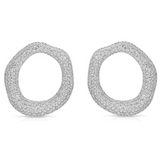 Open Circle Pave Earrings