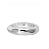Modern Silver Flow Ring