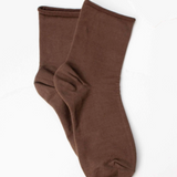Classic Brown Crew Socks
