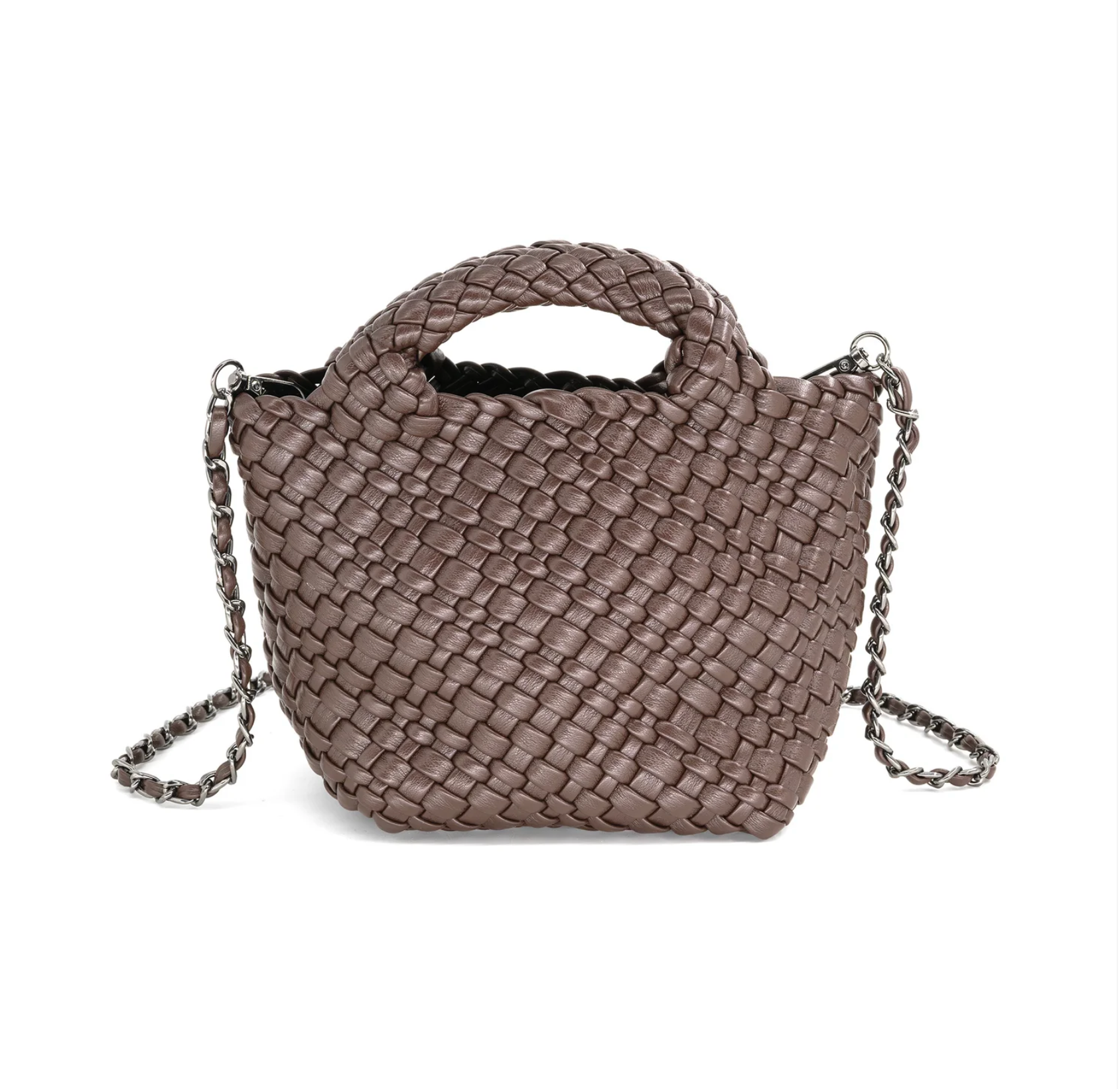 Braided Chocolate Clutch