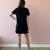 Tianie Black T-Shirt Dress