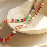 Sunny Boho Beaded Necklace