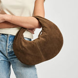 Farrah Suede Purse- Brown