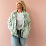It's All Good Washed Quilted Jacket