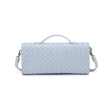 Ada Woven Clutch Blue