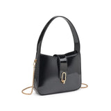 Paige Patent Purse Black