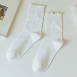 Ruffle Crew Socks