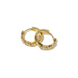 Gold Diamond Huggies