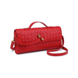 Ada Woven Clutch Red