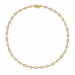Serena Bezel Tennis Necklace