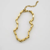 Gold Square Link Bracelet