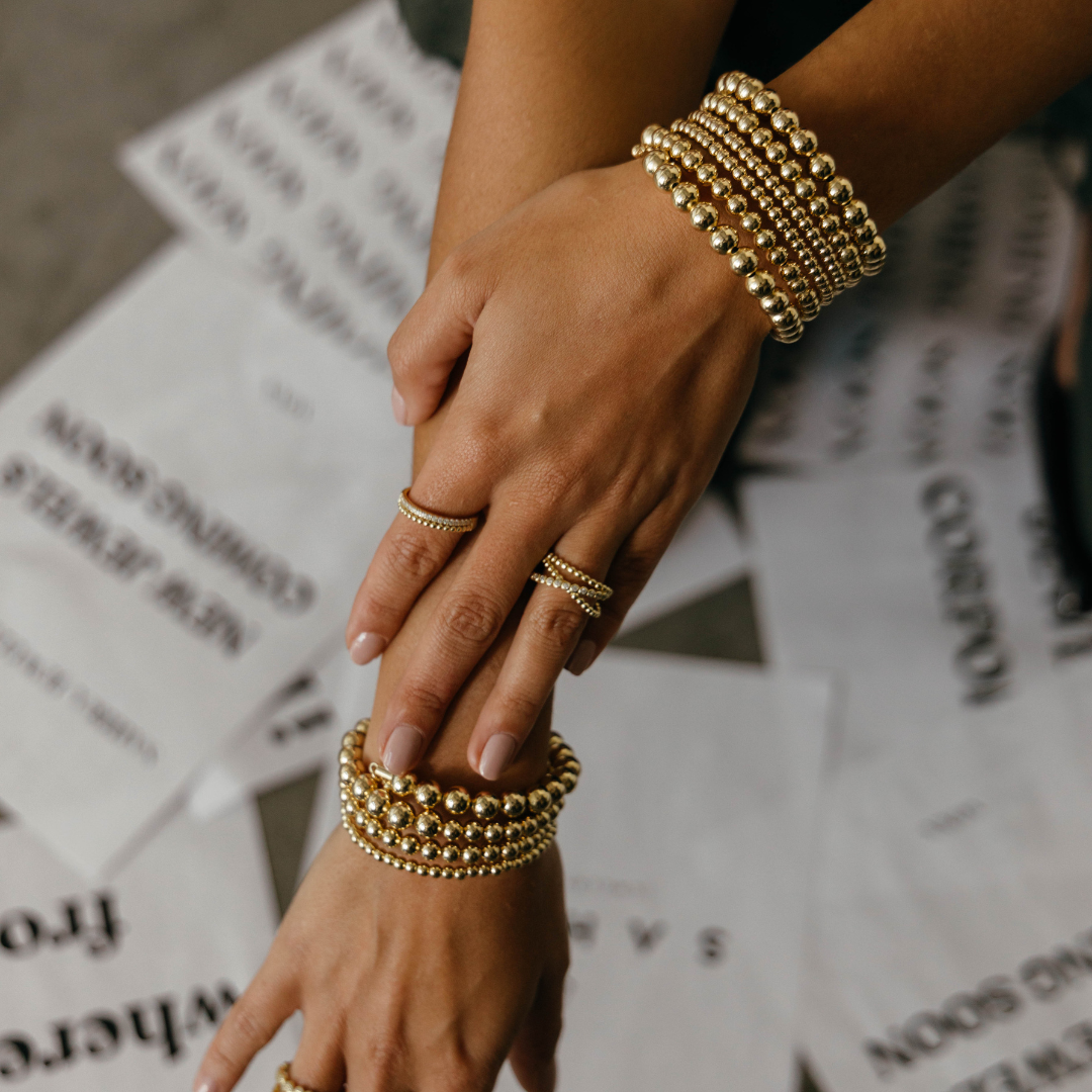 Allison Beaded Wrap Bracelet - 6 Row